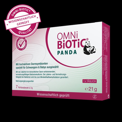 Eine Packung OMNi-BiOTiC PANDA, 7 Sachets à 3 Gramm